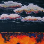 Clouds over the Khôm Desert | Acrylic on canvas | Aug. 2025